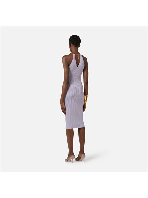 Abito in maglia à jour con dettaglio gioiello ELISABETTA FRANCHI | AM16S61E2/EV7